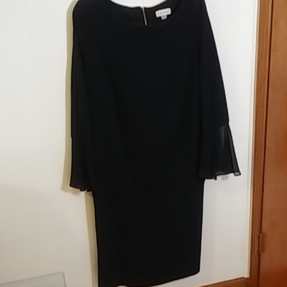 Calvin Klein Navy Long Sleeve Dress - Picture 4 of 12